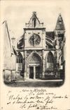 CPA Houdan Eglise Cachet levee de nuit Paris 