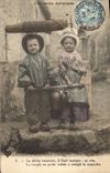 VINTAGE POSTCARD Small Auvergnats Children Folklore