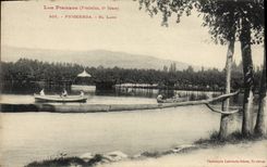 VINTAGE POSTCARD Puigcerda And Lago