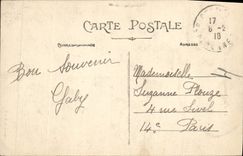 VINTAGE POSTCARD Castle of Fleurigny Carries Monumental Entry of the Property