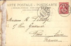 VINTAGE POSTCARD Territet Chillon and teeth of the South