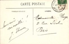 VINTAGE POSTCARD La Baule Entered of the Wood of Love