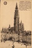 CPA Anvers Fleche de la Cathedrale et Facade principale