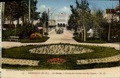 CPA Bayonne Le Casino L'Avenue du casino vus du square 