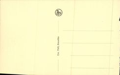 Tumba de Bruselas de la POSTAL de la VENDIMIA del león del soldado desconocido