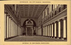 POSTAL Interno Di San Maria Maggiore Roma de la VENDIMIA