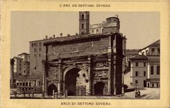 POSTAL de la VENDIMIA el arco De Settimo Sovero Roma