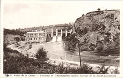 VINTAGE POSTCARD Valley of Hollow the Surroundings of Gargilesse Stopping of the Rock to the Monks