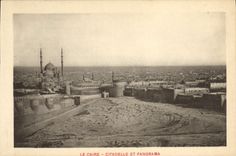 VINTAGE POSTCARD Cairo Citadel And Panorama Egypt Egypt