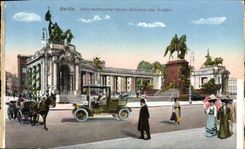VINTAGE POSTCARD Berlin Nationaldenkmal Kaiser Wilhelms of Grossen