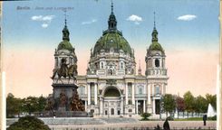 VINTAGE POSTCARD Berlin Dom und Lustgarten