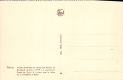 VINTAGE POSTCARD Namur posterior Frontage of the hotel of the marquis de Groesbeek de Croix