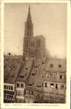 POSTAL Estrasburgo de la VENDIMIA la catedral y las casas viejas