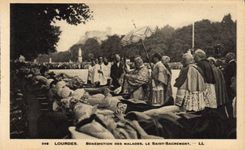 VINTAGE POSTCARD Heavy Blessing Of the Patients Blessed Sacrament
