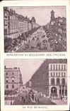 CPA La Rue De Rivoli Perspective du boulevard des Italiens Paris