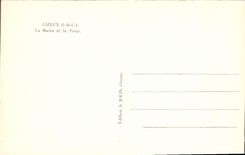 CPA Gizeux La mairie et la poste