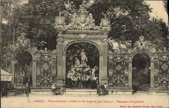 CPA Nancy Place Stanislas Grilles en Fer Forge de Jean Lamour Fontaine d'Amphitrite