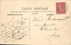 VINTAGE POSTCARD Caen Turn of the Men-at-arms Seen interior