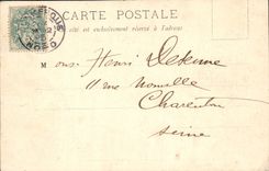 VINTAGE POSTCARD Dunkirk the table of Jean Bart Mrs Breton Demont