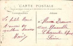 VINTAGE POSTCARD I Send these Lille Flowers to You