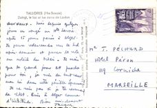 MODERN CARD Talloires Duingt the Lake and Teeth of Lanfon