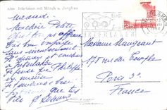 MODERN CARD Interlaken put Monch U Jungfrau