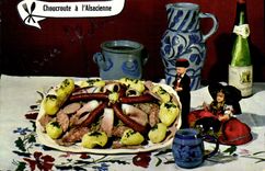 MODERN CARD Sauerkraut with the Alsatian one