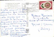 MODERN CARD Locronan Together of the Place the church of 15th and old houses of the tisserands