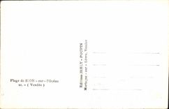 MODERN CARD Beach Of Sion On I' Ocean