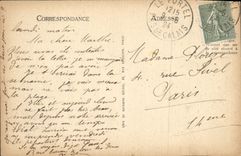 POSTAL Portel de la VENDIMIA un día de tormenta