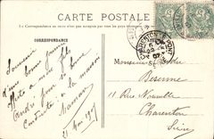 VINTAGE POSTCARD Attack Of the Mail Of Lyon 8 Floreal Year 4 March 28th, 1796