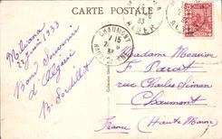 POSTAL Argel Street De Constanrine y bulevar Baudin de la VENDIMIA