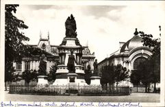 CPA Belfort Le Monument Des Trois Sieges Le palais de justice et la salle des fetes