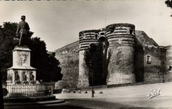 POSTAL MODERNA encoleriza el castillo y estatua de rey Rene