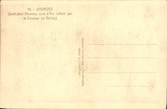 VINTAGE POSTCARD Lourdes Saint Jean Vianney Cleans D' Ars