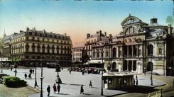 POSTAL MODERNA encoleriza el lugar de la reunión y del teatro