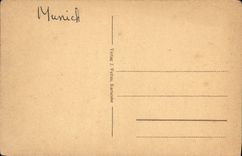 VINTAGE POSTCARD Munchen Isar U Widenmaierstrasse