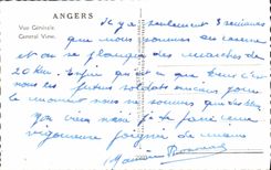 CPM Angers Vue Generale