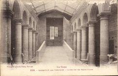 VINTAGE POSTCARD Barbotan Interior Thermal baths of the hot baths