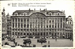 Casa de Bruselas de la POSTAL de la VENDIMIA de los duques anteriores de la bolsa de vieja acción de Brabante