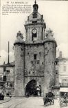 VINTAGE POSTCARD La Rochelle the Tower Of the Large Clock