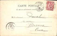 Tren del ferrocarril de diente de la POSTAL de la VENDIMIA La Turbie