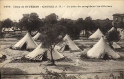 CPA St Veran Cagnes Un Coin Du Camp Dans Les Oliviers Militaria 