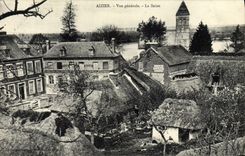 CPA Aizier Vue Generale La Seine 