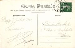 Barco de Dieppe Pollet de la POSTAL de la VENDIMIA