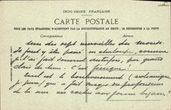 VINTAGE POSTCARD Tonkin Baie D' Along Passes Deep