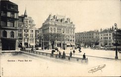 VINTAGE POSTCARD Geneva Places Bel Air