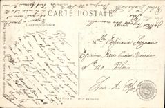 VINTAGE POSTCARD entered of a trench a wood of Argonne Militaria