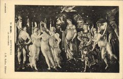 VINTAGE POSTCARD Botticelli Spring
