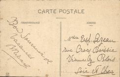 VINTAGE POSTCARD Aveyron Peyrusse Interior of the hospital in ruins